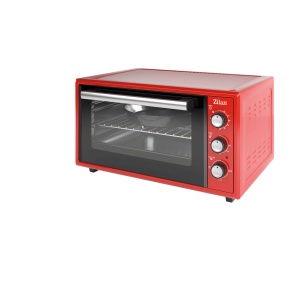 Cuptor electric Zilan ZLN5650, Putere 2000W, Capacitate 45L, Timer, Termostat, 3 trepte putere, interior emailat, Rosu - Img 2