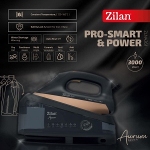 Fier de calcat Aurum cu statie Zilan ZLN4261 Negru, putere 3000W, incalzire in 35 secunde, sistem de auto oprire - Img 2