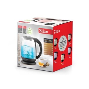Fierbator Apa ZILAN ZLN3956, 2200W, 1.7L, Control Temperatura, Iluminare LED, Sticla - Img 2
