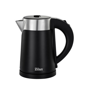Fierbator electric Zilan ZLN3387 Negru cu pereti dublii, putere 800W, capacitate 0.8L, inox