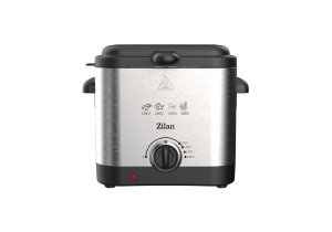 Friteuza electrica ZILAN ZLN4185 - 2.5L, 1600W, termostat reglabil 130-190°C, inox - Img 4