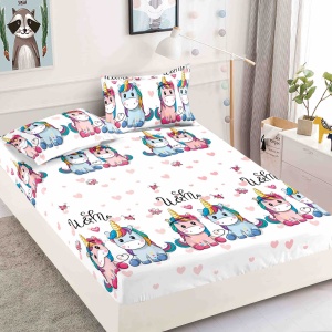 Huse de pat, 3 Piese, Finet cu elastic 180x200