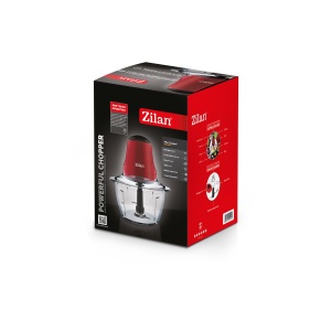 Mini tocator electric ZILAN ZLN5619 - 200W, vas sticla 1L, rosu - Img 4