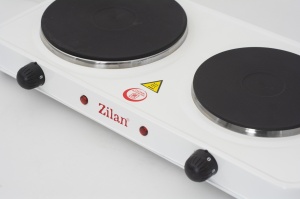 Plita electrica Dubla, ZLN2180 Alb, 49 x 30 x 9 cm, 2500W, termostat reglabil - Img 4