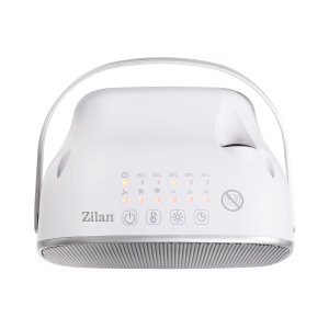 Aeroterma ceramica Zilan ZLN5671 Alba, cu maner de portabilitate, putere 1500W, timer - Img 2
