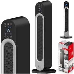 Aeroterma turn Zilan ZLN5657 Negru, 2200W, protectie la supraincalzire, 3 trepte de viteza - Img 4