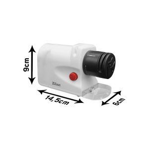 Ascutitor de cutite Zilan ZLN2175 Alb, 15W, ultra compact, 2 nivele, ascutire si slefuire - Img 4