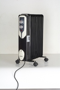 Calorifer electric Floria ZLN3659,Negru 2000 W, 9 elementi, 3 trepte de putere, Termostat reglabil, Protectie supra-incalzire, Indicator luminos, - Img 5