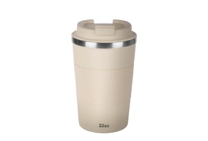 Cana de cafea Zilan ZLN9921 termos, capacitate 510ml, interior din inox, pereti dublii, crem