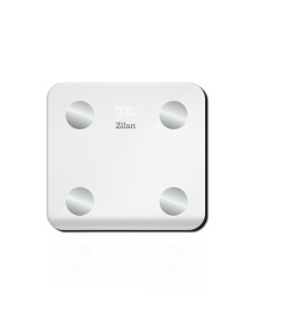 Cantar corporal Zilan ZLN9006 din sticla securizata, capacitate 3-180kg, Aplicatie OKOK, Display LED