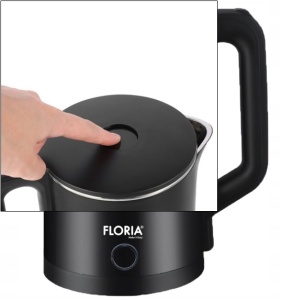 Fierbator electric Floria ZLN4919 Negru, putere 1500W, capacitate 2 L, indicator luminos - Img 5