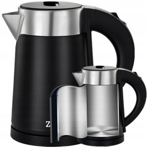 Fierbator electric Zilan ZLN3387 Negru cu pereti dublii, putere 800W, capacitate 0.8L, inox - Img 3