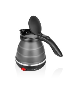 Fierbator pliabil Zilan ZLN1986 pentru voiaj, Putere 750W, Capacitate 0.5L, Protectie la supraincalzire, Baza din inox si carcasa din silicon durabil - Img 2