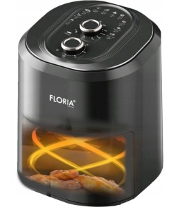 Friteuza cu aer cald Floria ZLN8009 Negru, putere 1360W, Capacitate 6 Litri, temperatura reglabila - Img 2