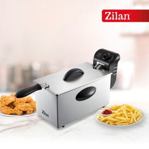Friteuza Zilan ZLN1819 din otel inoxidabil, capacitate 3 litri, protectie la supraincalzire - Img 3
