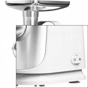 Masina de tocat Floria ZLN7966 Alb, putere 1300W, doua site, functie de revers, lama din otel - Img 2