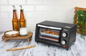 Mini cuptor Zilan-Roza ZLN4328, 9L, 800W, Geam dublu, Temporizator 60 min - Img 3