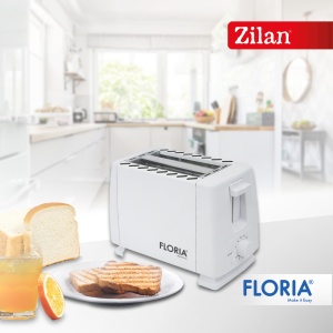 Prajitor de paine Floria ZLN1833 Alb, 700W, 7 nivele de control al temperaturii, buton de oprire - Img 5