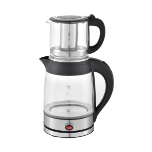 Set fierbator electric plus ceainic Zilan ZLN4858 Argintiu, putere 2200W, capacitate 1.8L si 0.8L