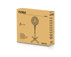 Ventilator cu picior FLORIA ZLN0996 - 40W, 16 inch, 3 viteze, inaltime reglabila - Img 3