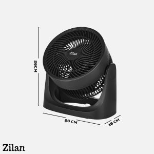Ventilator de masa ZILAN ZLN7095 - 35W, 3 trepte, silentios, negru - Img 4