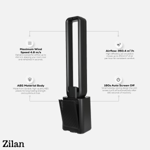 Ventilator turn Zilan ZLN1087 fara palete - 50W, Motor BLDC, 12 viteze - Img 9