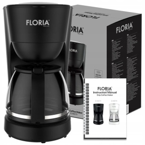 Aparat de facut cafea Floria ZLN9273 Negru, putere 600W, oprire automata, vas de 1.2 litrii - Img 4
