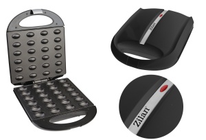 Aparat pentru preparat nuci Zilan ZLN2816 Negru, 24 jumatati sau 12 nuci intregi, 1600W, indicator luminos, Placi Neaderente - Img 4
