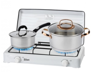 Aragaz 2 ochiuri ZILAN ZLN0025A, culoare alb utilizare numai GPL butelie, - Img 3