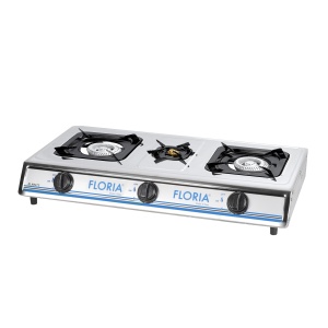 Aragaz cu 3 ochiuri inox, Floria ZLN8472
