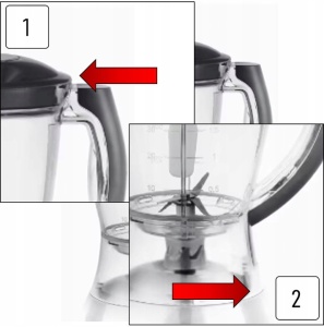 Blender FLORIA ZLN3081 ALB, Putere 300W, capacitate 1.5L, 3 viteze, Functie pulss, vas de plastic - Img 4