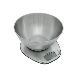 Cantar alimentar digital Zilan ZLN2960 Gri, ecran LED, indicator de baterie scazuta, inox - Img 2