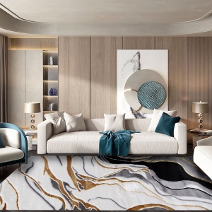 Covor Modern Living , Dormitor Dreptunghiular Marble 0916A