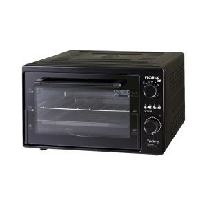 Cuptor electric Floria ZLN2898,NEGRU capacitate 38 Litri, Putere 1500W, Gratar, Tava inclusa - Img 2