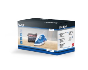 Fier de calcat Floria ZLN9686, 1600W, capacitate 180ml, temperatura reglabila, talpa din inox - Img 3