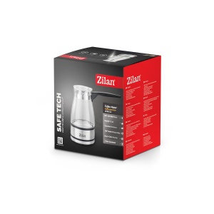 Ibric electric Zilan ZLN8122, transparent, putere 800W, capacitate 500 ml, sticla - Img 3