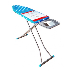 Masa de calcat ZILAN ZLN7666, suprafata de lucru 110x33 cm, blat plasa metalica, suport pentru fierul de calcat