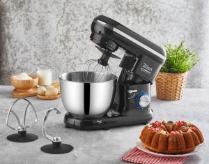 Mixer cu bol din inox ZILAN ZLN1215, 1000 W, Bol 4.5 L inox, 8 Viteze, Negru - Img 5