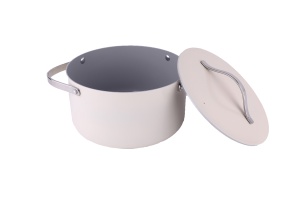 Oala Zilan ZLN0866 din 5 straturi de material, 20 cm diametru, capacitate 2.7l, Otel inoxidabil, Manere nituite - Img 2