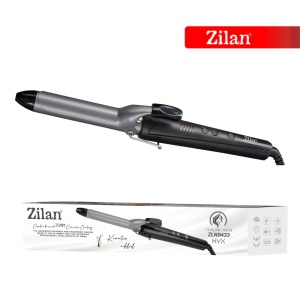 Ondulator de par Zilan ZLN9433, diametru 25mm, temperatura maxima de 200 grade, 43W, Negru - Img 3