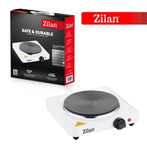 Plita electrica ZILAN Alb ZLN2173, 1500 W, 26 x 26 x 9.5 cm, 1 arzator, cu 5 trepte de reglaj, - Img 4