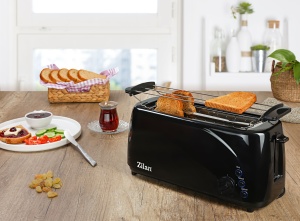 Prajitor paine dublu Zilan ZLN2713, Negru, 1400W, 5 grade rumenire si functii multiple - Img 5