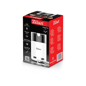 Rasnita electrica Zilan ZLN9281 pentru cafea, lame din otel, corp din plastic, Alb - Img 2