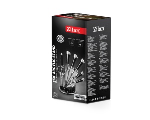 Set cutite 8 piese Zilan ZLN1634, Suport inclus, Otel inoxidabil 3CR13, Compatibil masina de spalat vase - Img 3