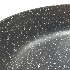 Tigaie Zilan ZLN0904 Negru, invelis din marmura ecologica,diametru 20 cm, 1.6 L - Img 2