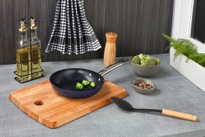 Tigaie Zilan ZLN9624 diamond, cu baza de inductie, ceramica si inox, usor de spalat, 20 cm,0.95L - Img 4