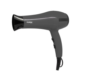 Uscator de par FLORIA, ZLN8986, Putere 1800 W, 2 Trepte de viteza, 3 Trepte de temperatura, Gri