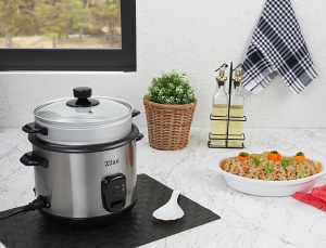 Aparat de gatit Zilan ZLN9570 2 in 1 pentru gatit orez si alimente la abur, capacitate 1.5L, 500W, sistem anti-alunecare - Img 3