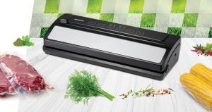 Aparat de vidat Heinner HAV-E110SS, vidare umeda uscata, vidare caserole, panou de comanda tactil, furtun pentru vidarea caserolelor, cutter incorporat, compatibil cu pungi cu latimea de 30cm, capaci