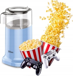Aparat popcorn ZILAN ZLN3147 - 1200W, aer cald, fara ulei, BPA-free, albastru - Img 4